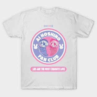 OSHI NO KO: AI HOSHINO FAN CLUB (GRUNGE STYLE) WHITE T-Shirt